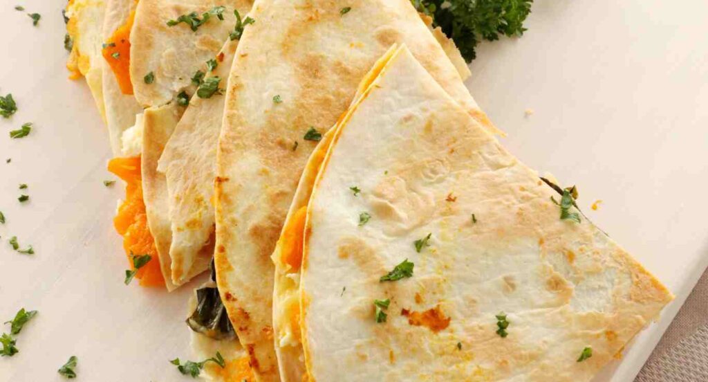 Receita de Quesadillas de Flor de Abóbora