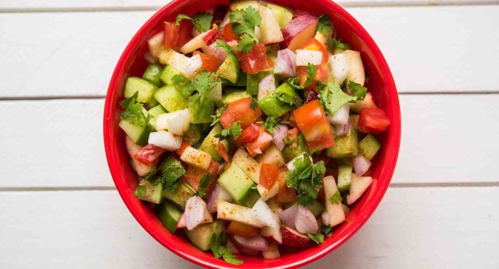 Receita de Salada de Pepino da Índia ou Kachumber