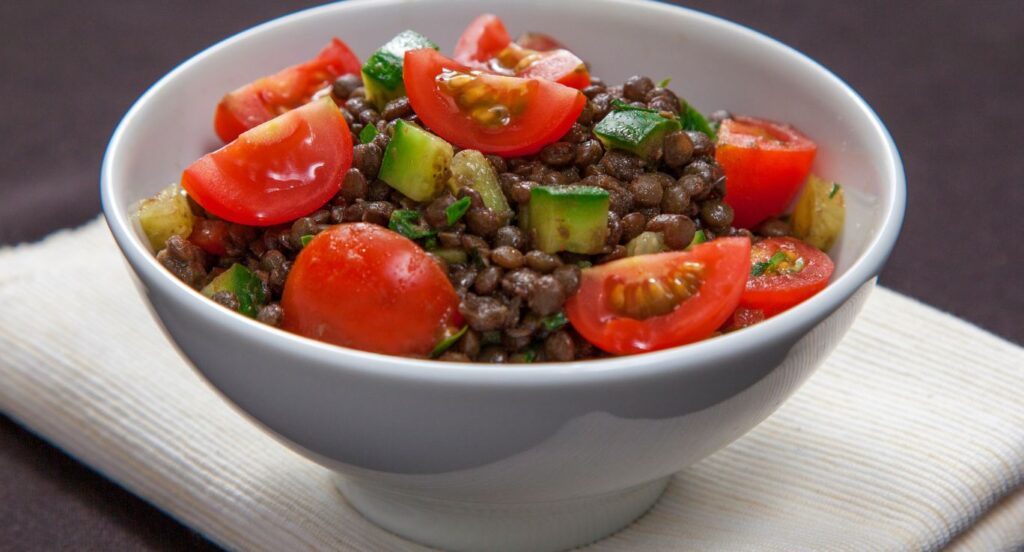 salada de lentilhas à francesa