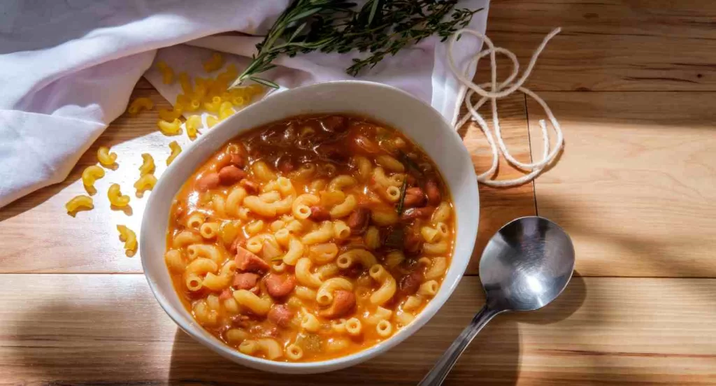 Receita de Sopa de Feijão com Macarrão